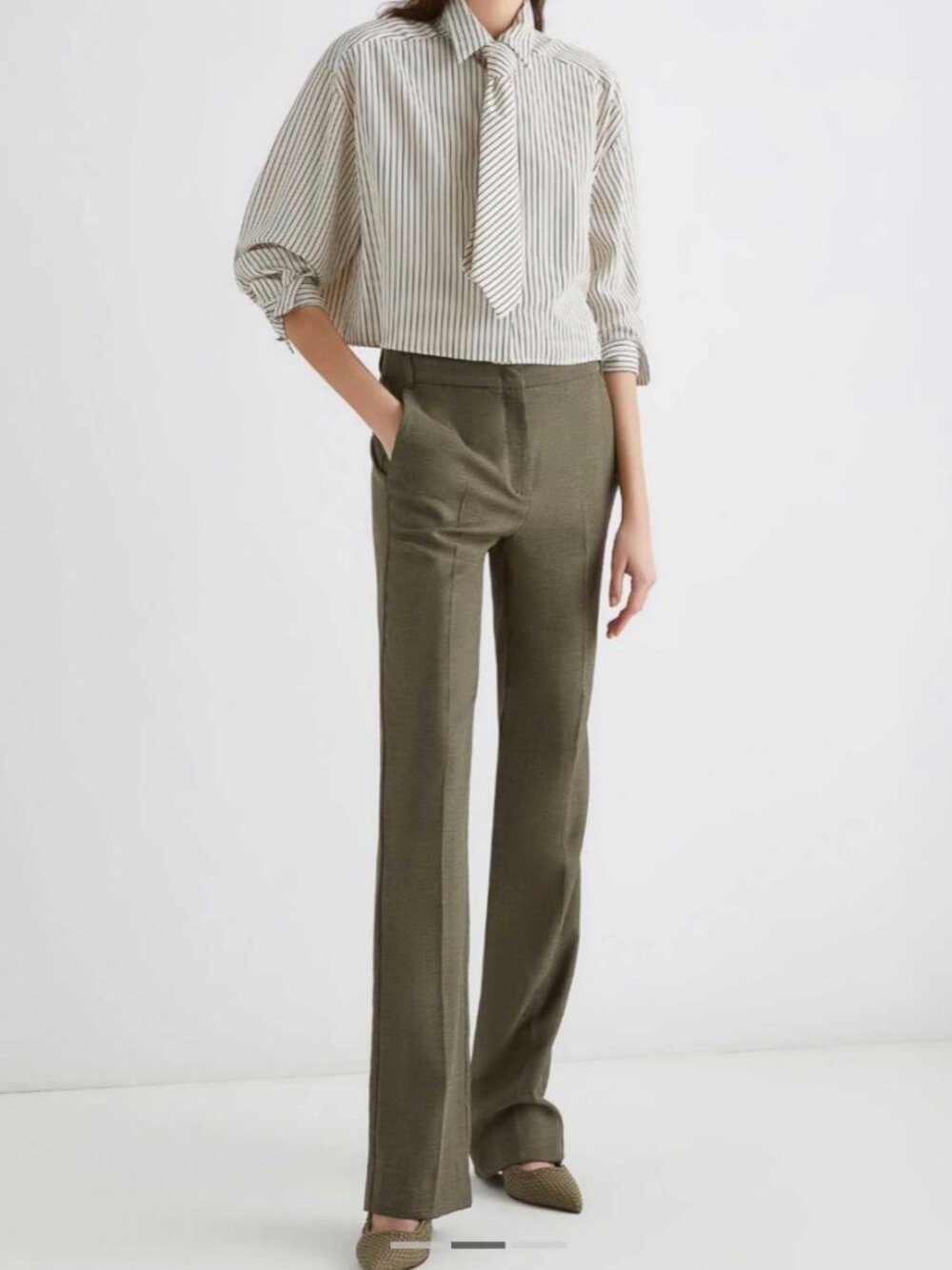 Marella Edison Kaki Pants Size 8 NWOT